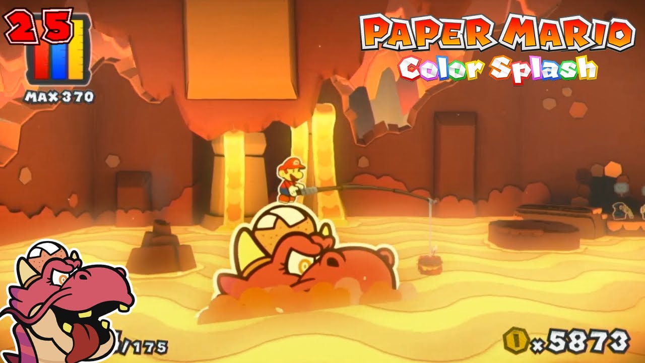 Back into Redpepper Volcano! [Paper Mario: Color Splash Part 25] - YouTube