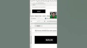 Números aleatórios com funções no Excel | #shorts #short #Excel