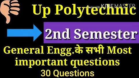 MOST IMPORTANT QUESTION GENERAL ENGINEERING