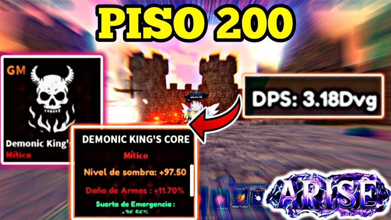 🔥 RELIQUIA DEL PISO 200 CASTILLO INFERNAL EN ARISE CROSSOVER | ROBLOX ...