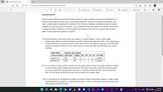DBMS Question set 45 / H.D.Chamodya Punsara
