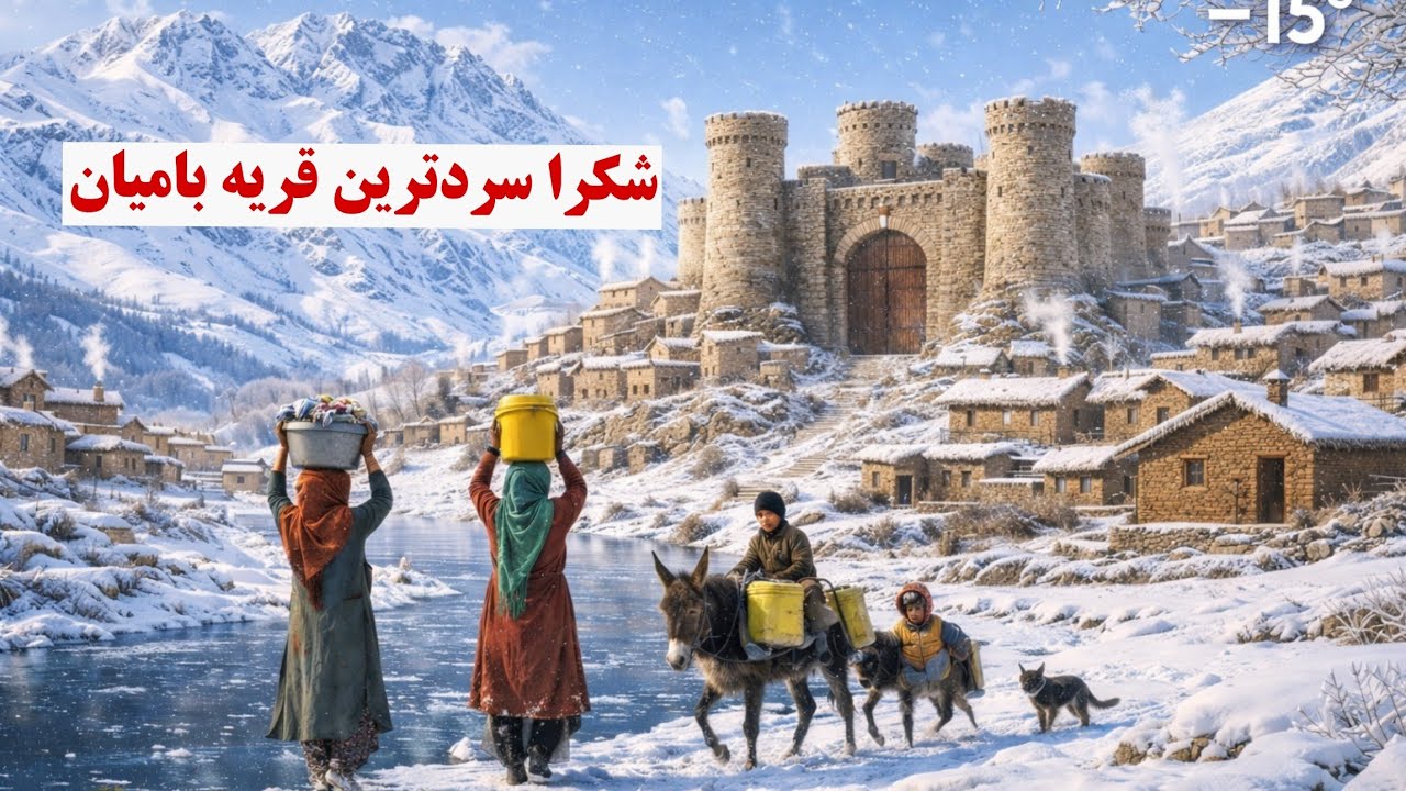 معرفی قریه‌های شکرا و قلعه‌ی ملا در دره شنبل بامیان.