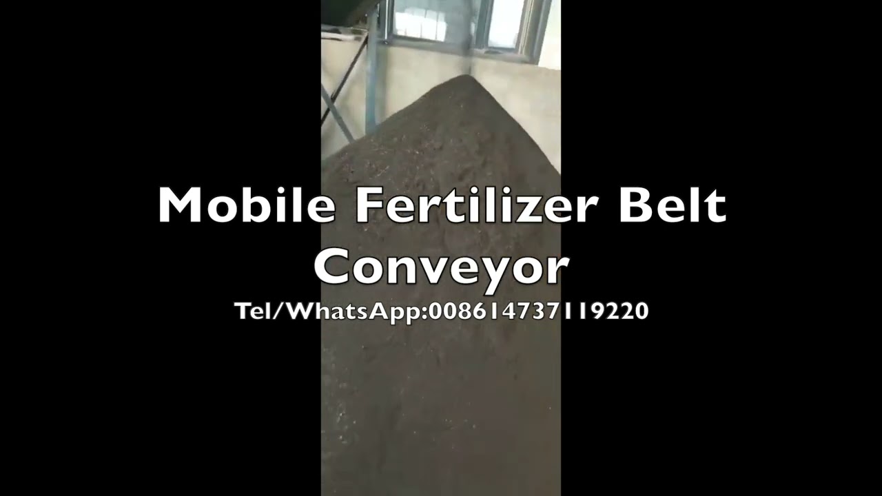 Mobile Fertilizer Belt Conveyor in NPK Fertilizer Production Line
