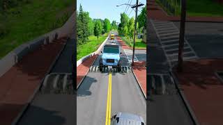 Cars VS Giant Speed Bump-BeamNG drive |CRAZY VS #shorts #ytshorts