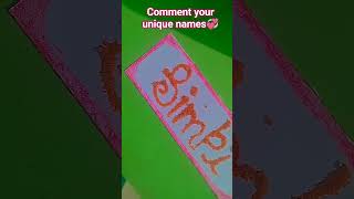 Comment your 🥰 names #simpi #names #writing #song