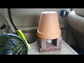 Trying to stay warm, while living in your car: Terracotta heater