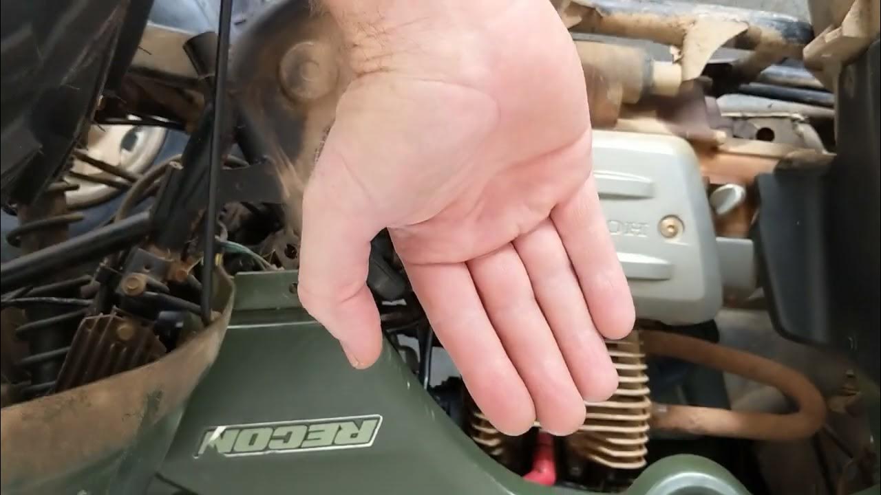 replacing Honda 250 Recon shifter shaft - YouTube