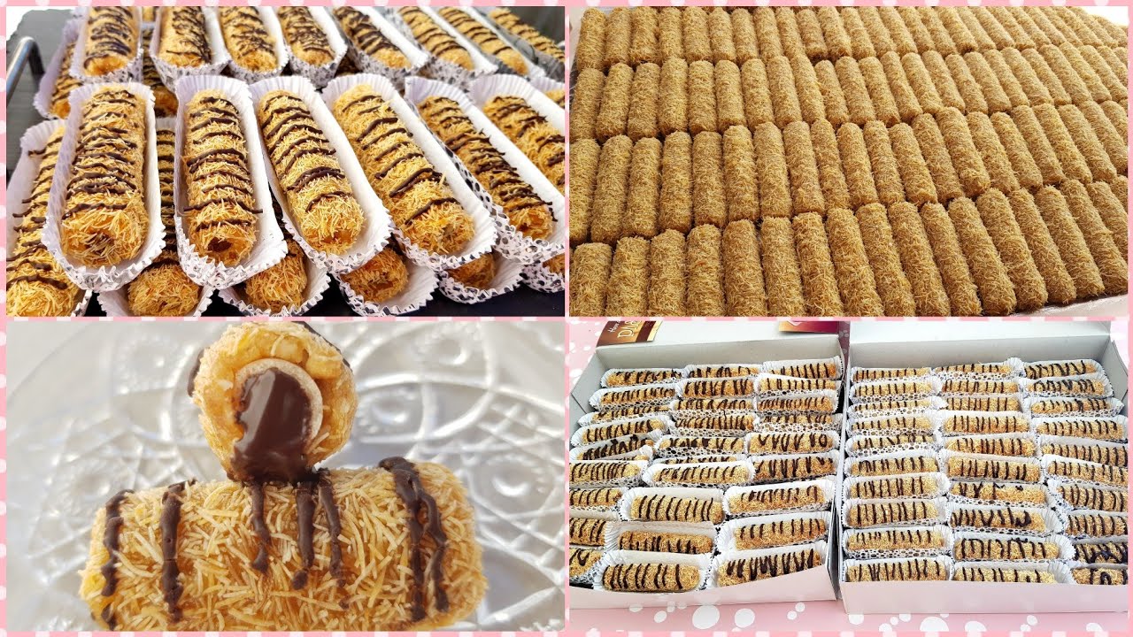 ارواحو نحضروا طلبية عرس 150 حبة حلوى السيقار بالقطايف المحشية بالشوكولا و شحال خذات مقادير