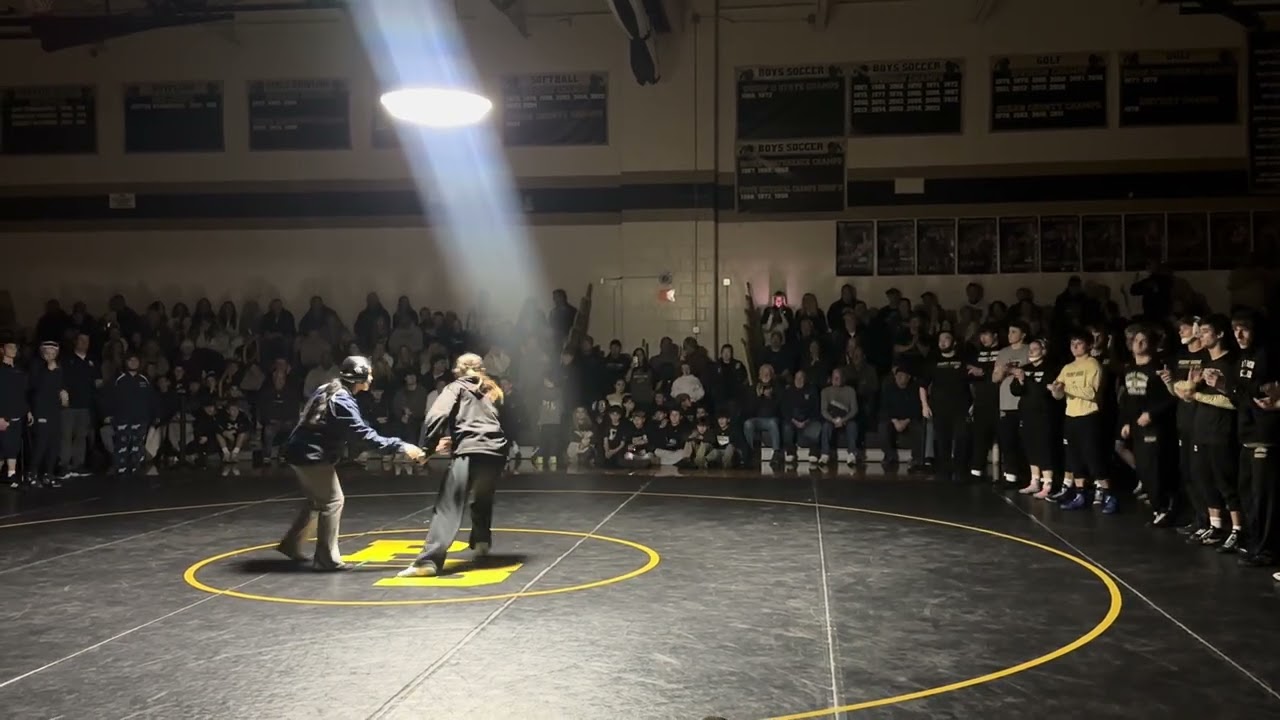 Point Boro vs Manasquan wrestling girls Lehigh introductions 1/16/2026