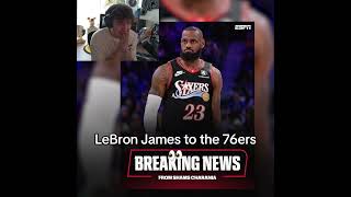 LeBron James to the 76ers 👀🏀
