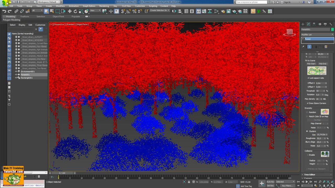 Video Corso 3ds max 2017 Iray + Forest Pack Cluster