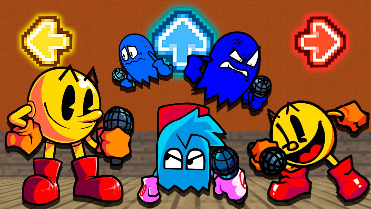 FNF Character Test | All PacMan | FNF Mods - YouTube