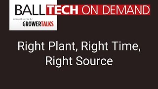 Right Plant, Right Time, Right Source Audio Files