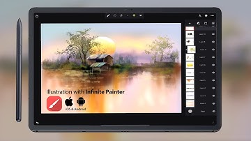 Infinite Painter Speed Art #2 | Tab S7 | Landscape Sketching