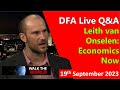 DFA Live Q&amp;A: Leith van Onselen: Economics Now