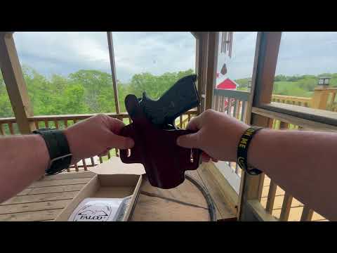 Product video Pancake Style OWB Leather Holster with Thumb Break 2