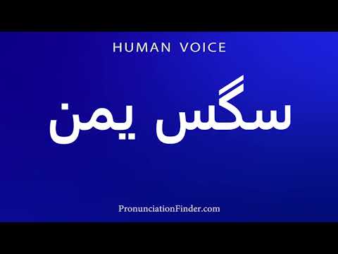 How To Pronounce سگس یمن