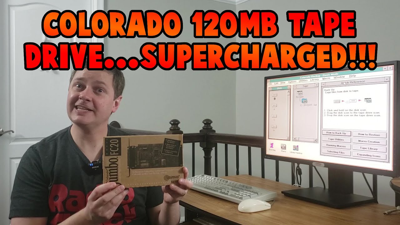 RetroTour: Exploring and Supercharging a 120MB Colorado Tape Backup Drive... Will it Work??