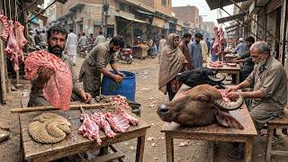 🇵🇰 PAKISTAN: Inside the SHOCKING Meat Market | Peshawar 4K Walk screenshot 1