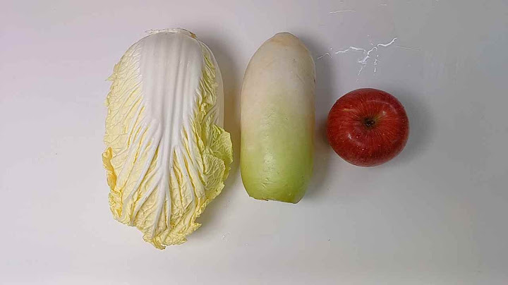 겨울 배추 무 사과는 이렇게 드세요🍅