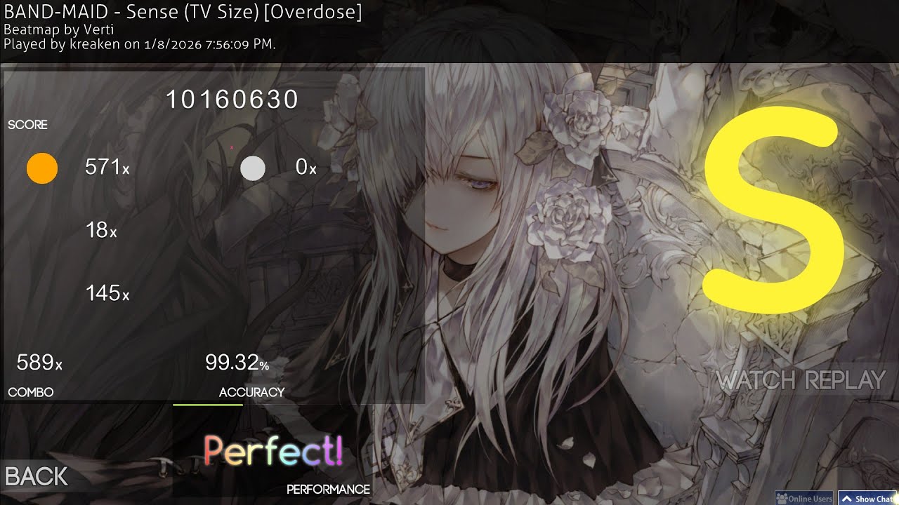 osu!ctb NM 351 pp | BAND-MAID - Sense (TV Size) [Overdose]