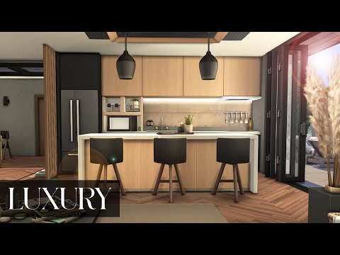 Видео: MODERN LUXURY HOUSE [No CC] | The Sims 4: Speed Build