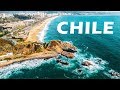 CHILE - Santiago. Valparaiso. Valle Nevado. Vina Del Mar. DJI Phantom 4 Drone Aerial Footage 4k.