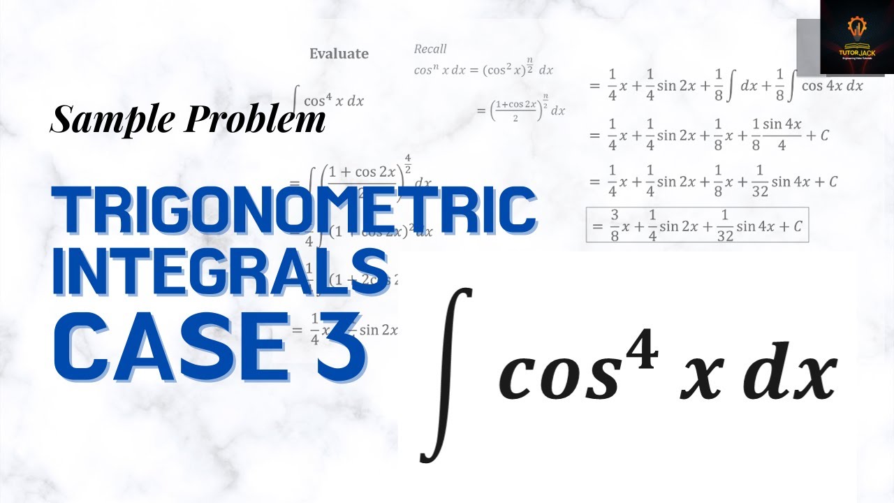 calculus practice problems trig integrals