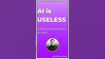 AI is USELESS #shorts #AI #Prompts #Workflows #Productivity #Competitiveness