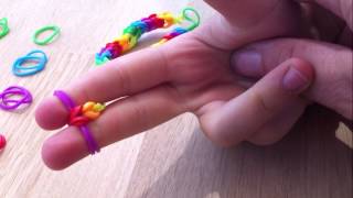Double Fishtail Loom Band using your Fingers