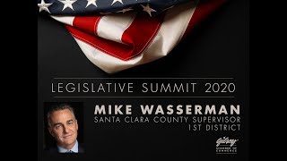 Gilroy Chamber President, Mark Turner, speaks with Santa Clara County Supervisor, Mike Wasserman 1:4
