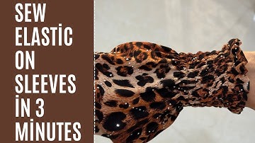 How to Sew Elastic on Sleeves | Easy Sewing Tutorial for Beginners✂️