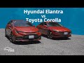 Hyundai Elantra vs Toyota Corolla - Test Técnico Comparativo - nuevo referente