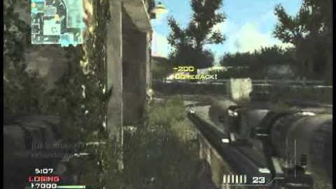 MW3 Quickscoping On Fallen  -- Team Deathmatch