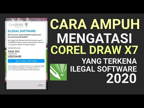 Cara Mengatasi Corel Draw X7 Yang Terkena Ilegal Software 2020