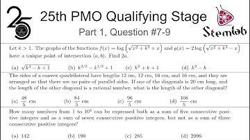 25th PMO - Qualifying stage P1 Q7-9
