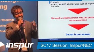 SC17 Session: A Win-Win Collaboration Between Inspur and NEC