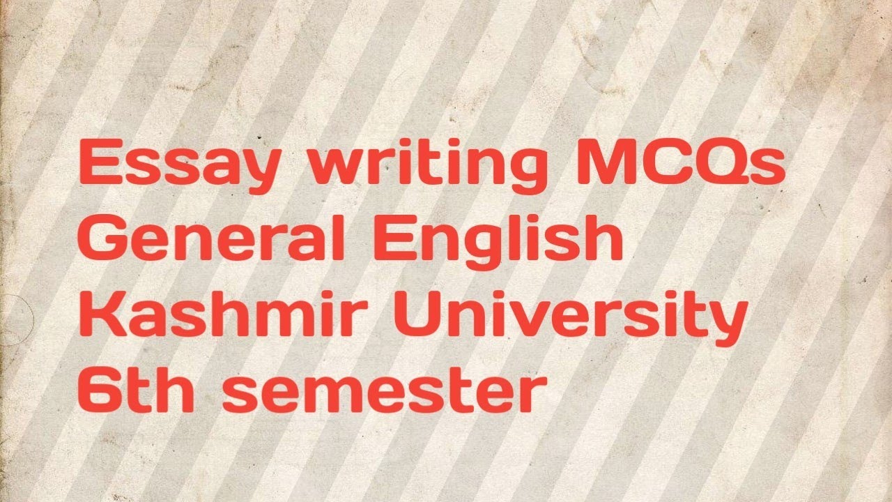 essay writing mcqs