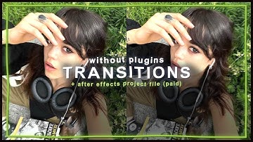 transitions without plugins - after effects tutorial | klqvsluv