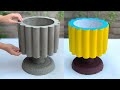 Creative Beautiful Flower Pots For The Garden From Cement