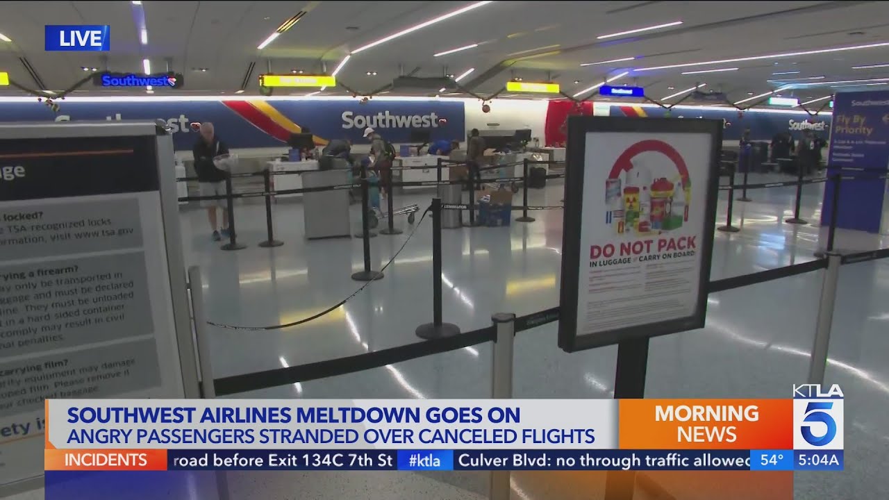 Read more about the article Southwest Airlines meltdown continues – KTLA 5