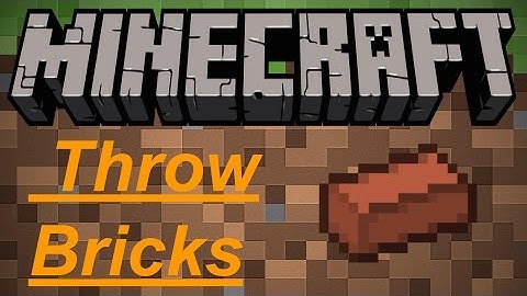 Minecraft: {THROWABLE BRICKS!} Throwable Bricks Mod Showcase!