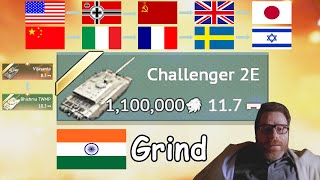 Grind All Nations Tech Tree 💀 Part 3 💀 Great Britain 💀 Using Only Indian Tanks