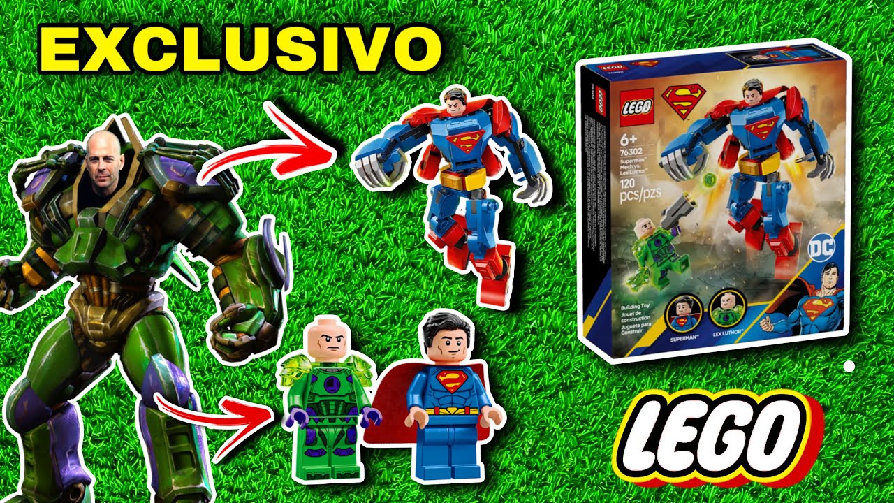 LEGO ARMADURA ROBÓTICA DE SUPERMAN VS LEX LUTHOR 76302 