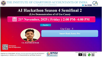 AI Hackathon S4 SF2 UC5 - Smart Bank Entry Pro - CA. Manish Kumar