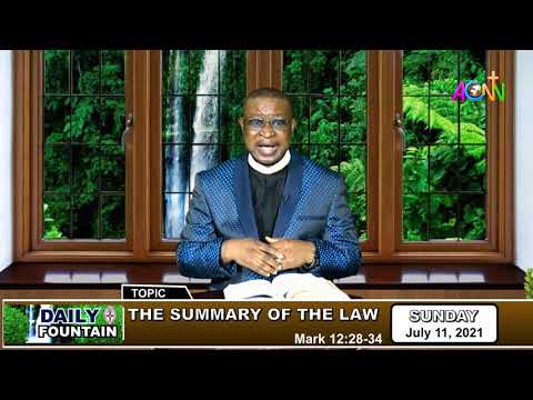 DAILY FOUNTAIN DEVOTIONAL OF JULY 11, 2021 - THE VERY REV'D. DR. SOLOMON O. OBALEYE