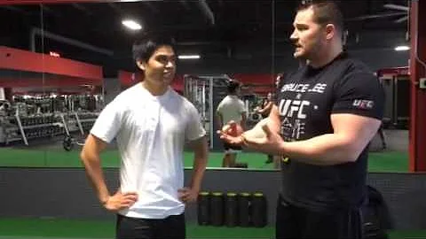 Coach Gary Miller with Joshua Pinedo talking about...