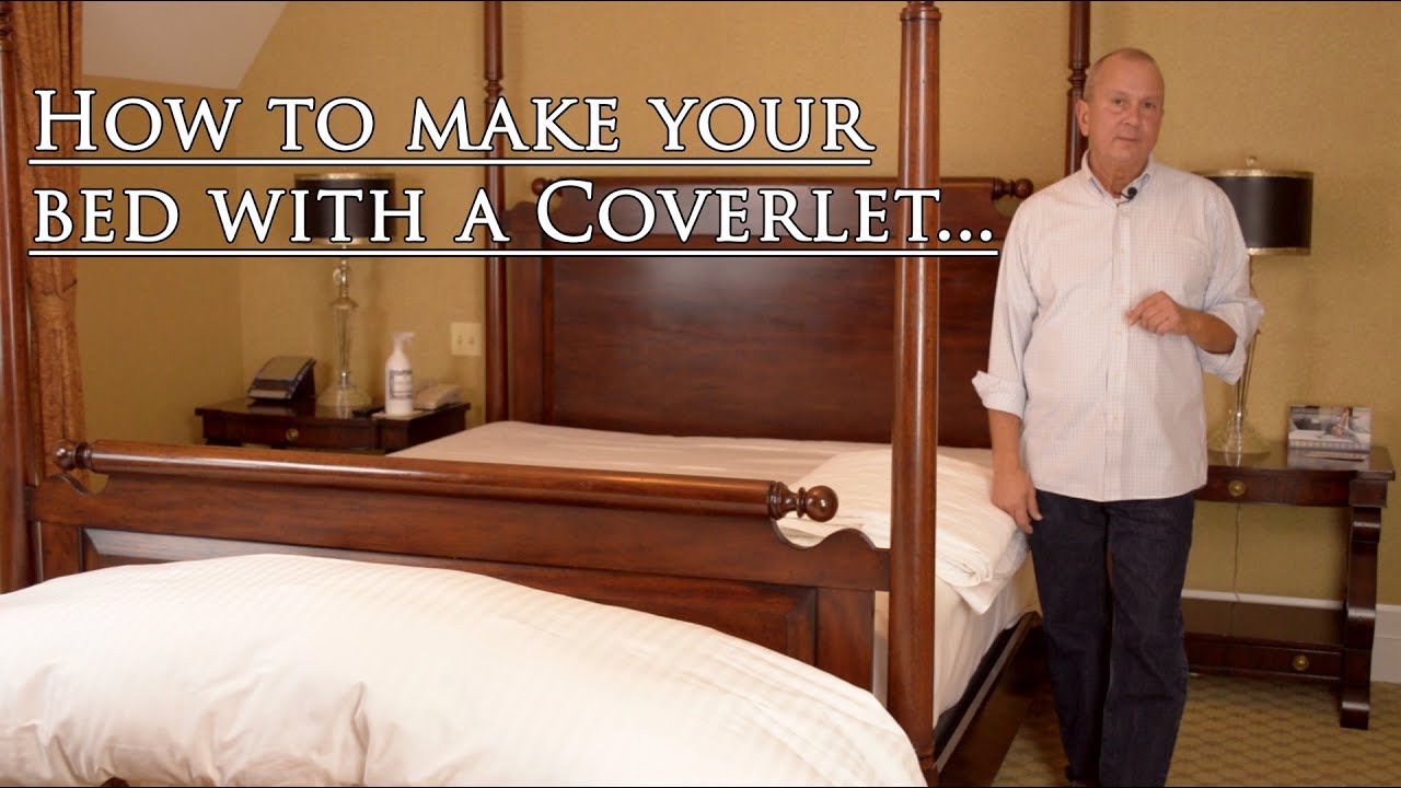 Making Your Bed With A Coverlet Youtube