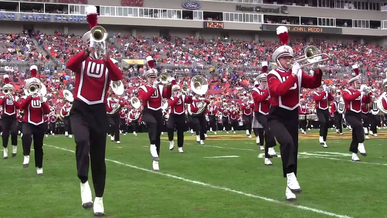 Wisconsin Marching Band Outback Bowl Halftime Show 112015 YouTube