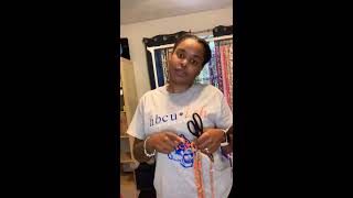 How to tie waist beads part two!